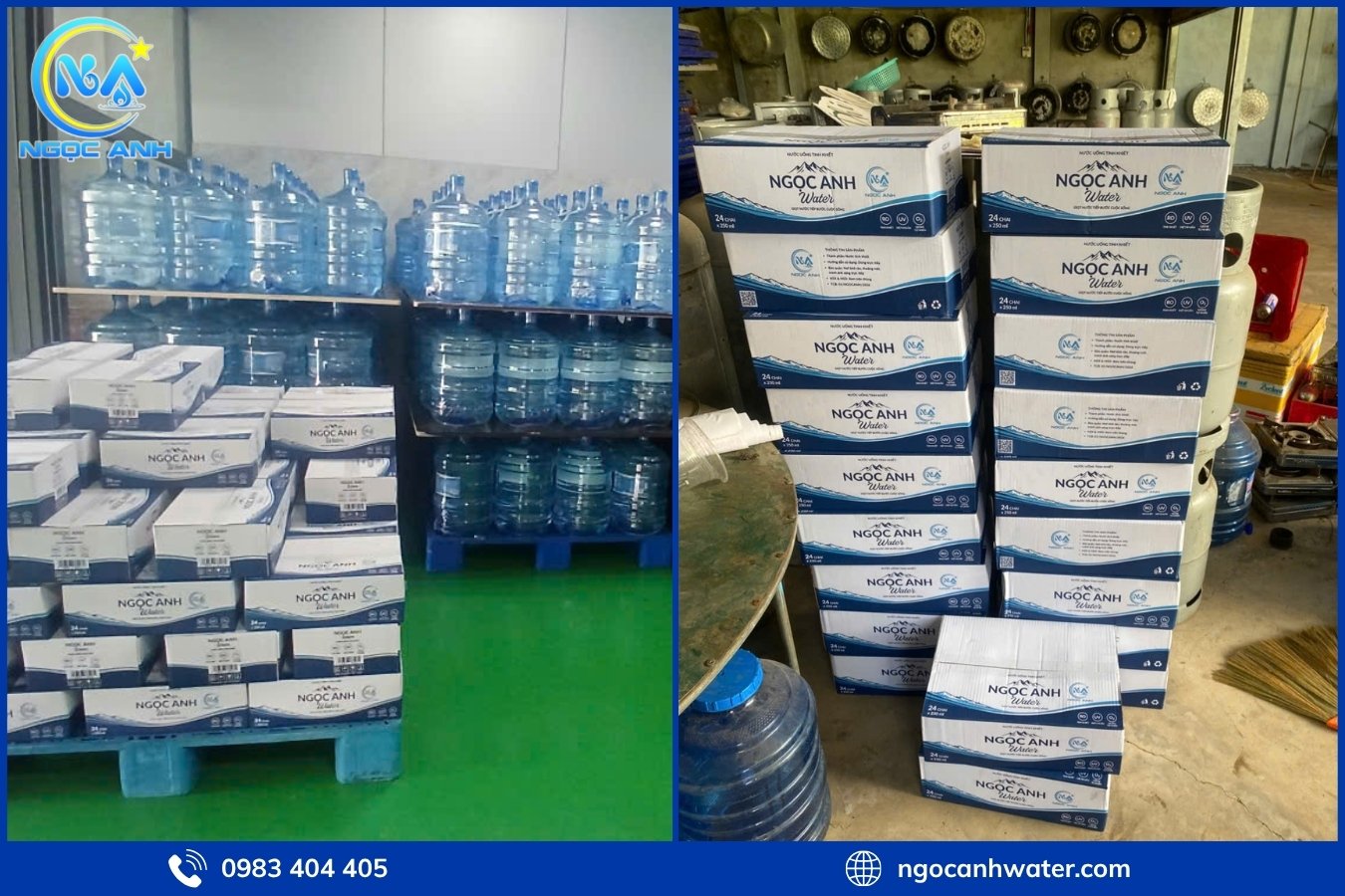 Các dòng nước uống Ngọc Anh cung cấp cho công ty