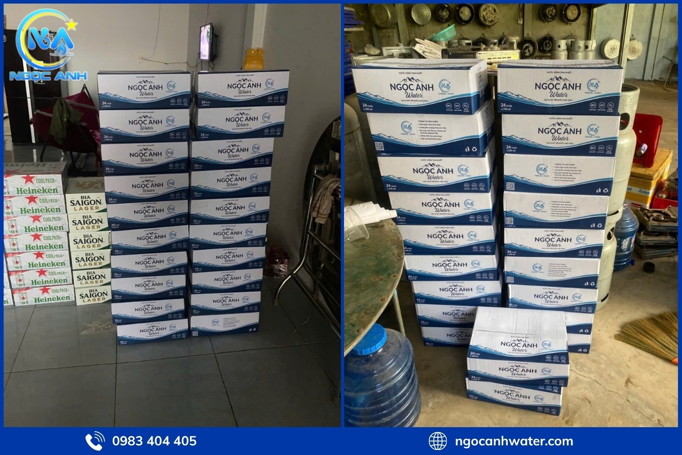 Các dòng nước uống Ngọc Anh cung cấp tại Đồng Nai